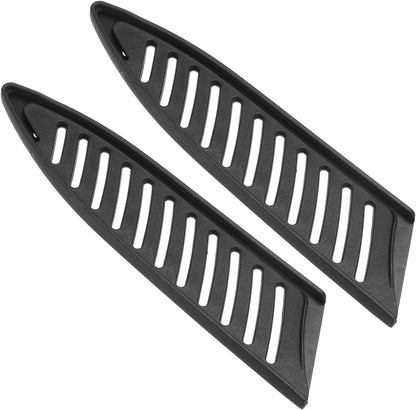 PP Safety Knife Cover Sleeves for 4" Ceramic Knife, 5 Pack Knives Edge Guard Blade Protector Universal Knife Sheath for Kitchen Chef Knife, Black