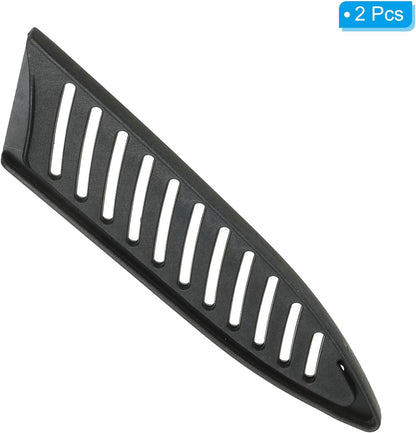 PP Safety Knife Cover Sleeves for 4" Ceramic Knife, 5 Pack Knives Edge Guard Blade Protector Universal Knife Sheath for Kitchen Chef Knife, Black