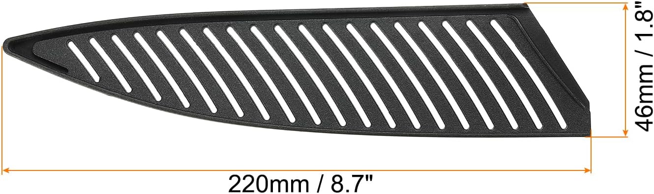 PP Safety Knife Cover Sleeves for 4" Ceramic Knife, 5 Pack Knives Edge Guard Blade Protector Universal Knife Sheath for Kitchen Chef Knife, Black