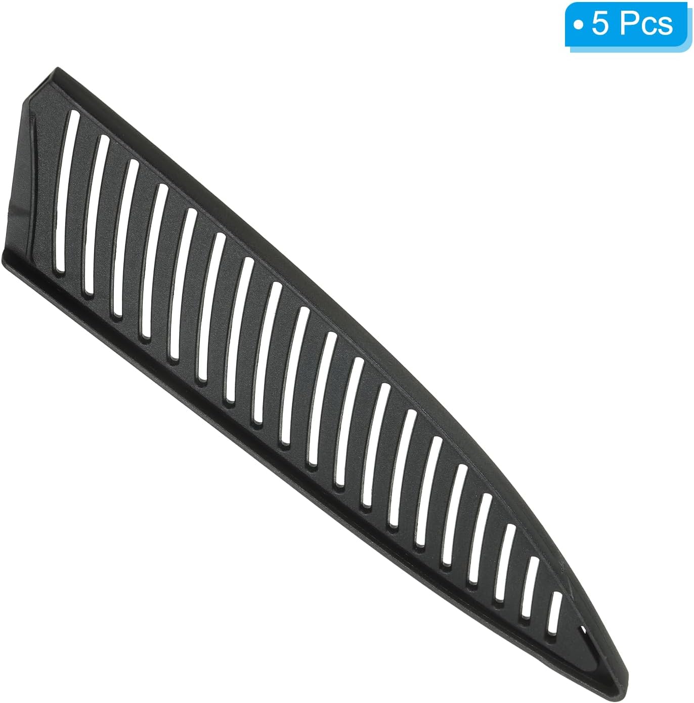PP Safety Knife Cover Sleeves for 4" Ceramic Knife, 5 Pack Knives Edge Guard Blade Protector Universal Knife Sheath for Kitchen Chef Knife, Black