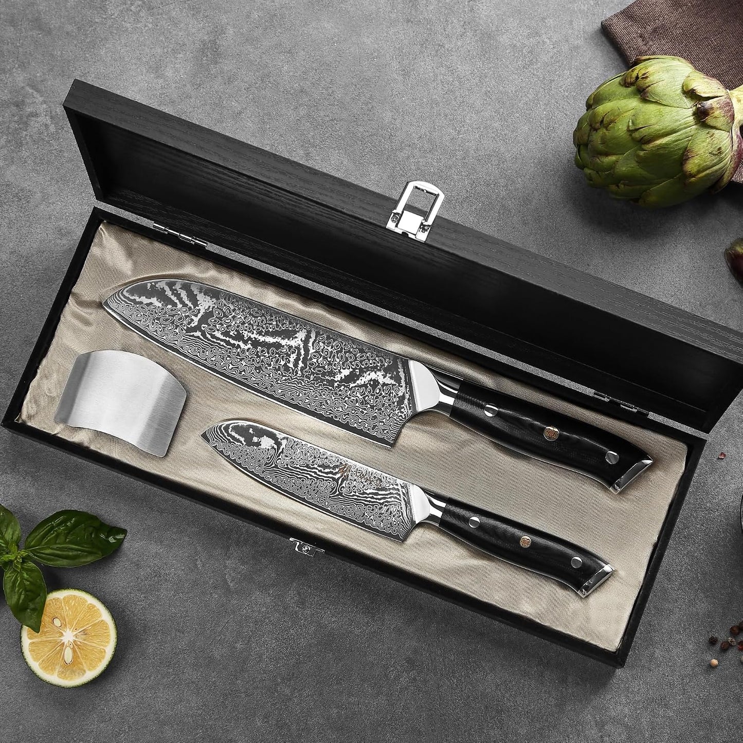 Nitoko Nakiri Knife – 6.7-Inch Professional Damascus Vegetable Knife | 67-Layer VG10 Core Steel Blade | Ergonomic G10 Handle | High-Performance Kitchen Knife in Gift Box