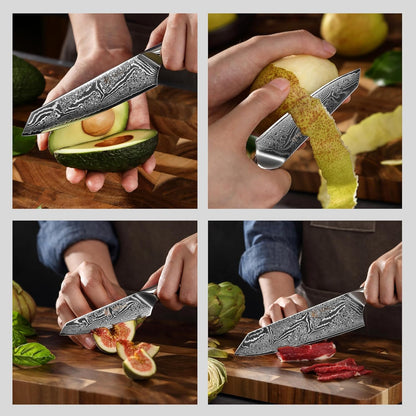 Nitoko Nakiri Knife – 6.7-Inch Professional Damascus Vegetable Knife | 67-Layer VG10 Core Steel Blade | Ergonomic G10 Handle | High-Performance Kitchen Knife in Gift Box