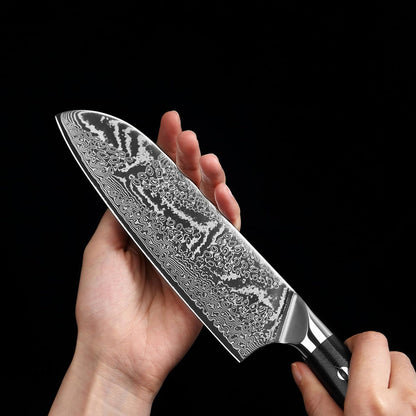 Nitoko Nakiri Knife – 6.7-Inch Professional Damascus Vegetable Knife | 67-Layer VG10 Core Steel Blade | Ergonomic G10 Handle | High-Performance Kitchen Knife in Gift Box