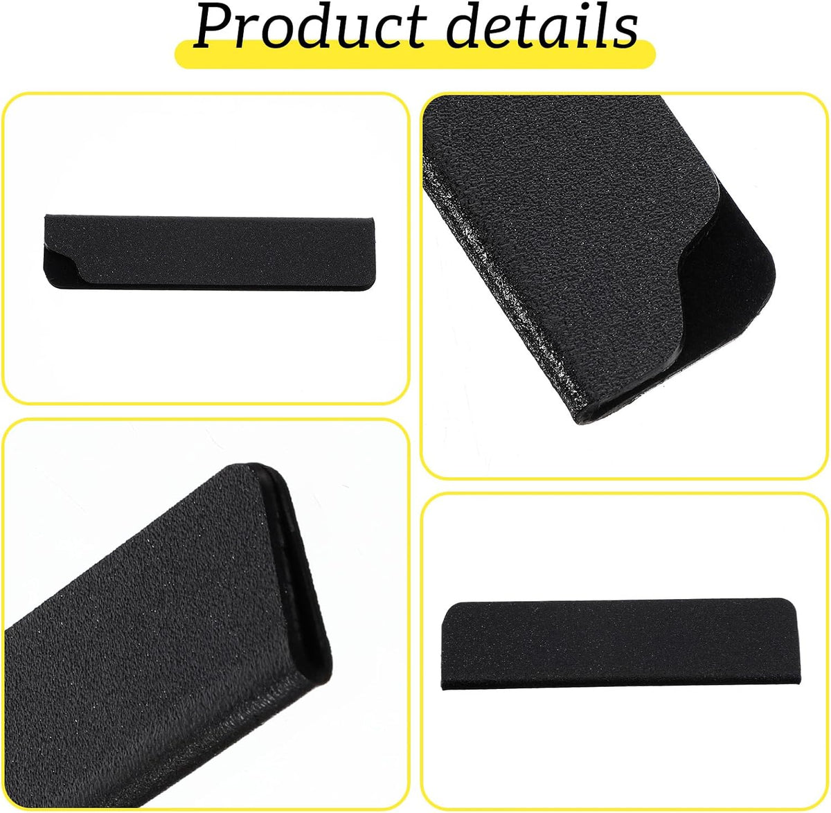 3 PCS Knife Edge Guards for 3.5 Inch Paring Knives, Felt-Lined Blade Protector & Protective Sheath Sleeve for Fruit Knives, Plastic Knife Covers for Drawer Bag Storage (Black)