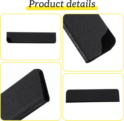 3 PCS Knife Edge Guards for 3.5 Inch Paring Knives, Felt-Lined Blade Protector & Protective Sheath Sleeve for Fruit Knives, Plastic Knife Covers for Drawer Bag Storage (Black)