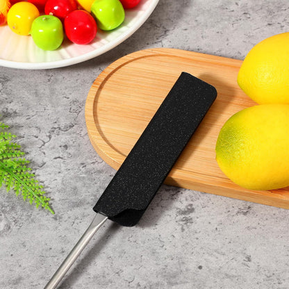 3 PCS Knife Edge Guards for 3.5 Inch Paring Knives, Felt-Lined Blade Protector & Protective Sheath Sleeve for Fruit Knives, Plastic Knife Covers for Drawer Bag Storage (Black)