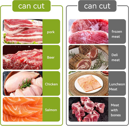 Fresh Meat Slicer Thickness Adjustable 2 or 4 mm For Meat Slicing Shredding | Manual Meat Slicer for Fresh Meat, Thickness Adjustable 2 or 4mm, Stainless Steel Meat Cutter Jerky Slicer for Beef Pork