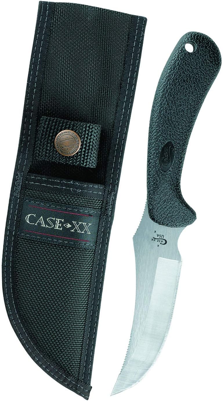 Case WR XX Pocket Knife Ridgeback Hunter Black Zytel Handle W/Nylon Sheath Item #362 - (Ridgeback Hunter)