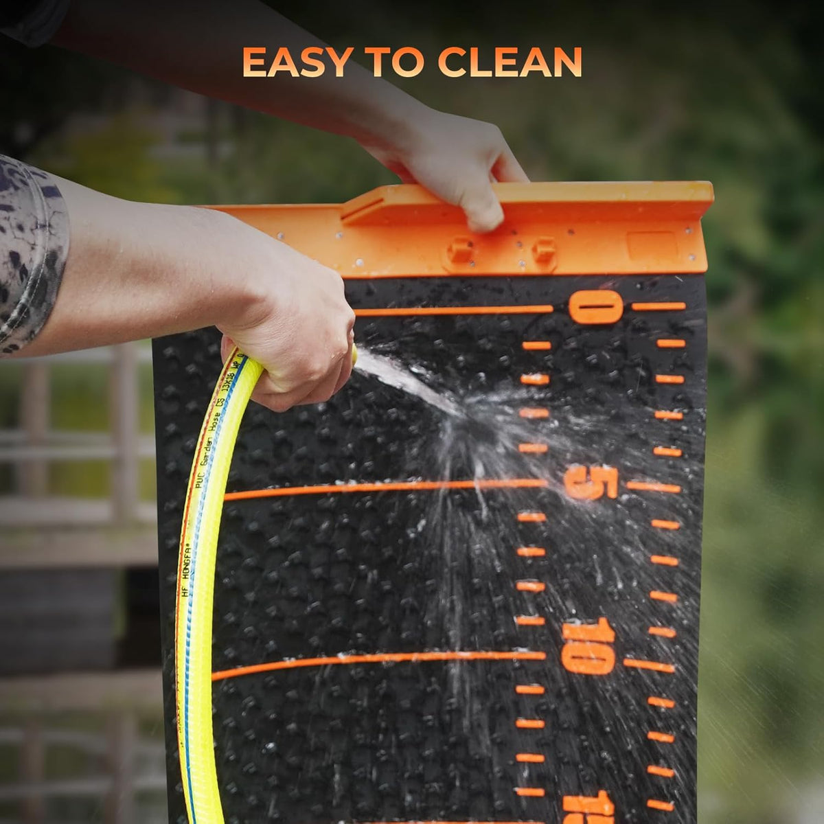 EZ Fillet Fish Fillet Mat, Anti-slip Texture With 25" Integrated Ruler, Extended Dimensions, Easy to Clean Material, Portable Storage, Fish Cutting Board