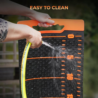 EZ Fillet Fish Fillet Mat, Anti-slip Texture With 25" Integrated Ruler, Extended Dimensions, Easy to Clean Material, Portable Storage, Fish Cutting Board