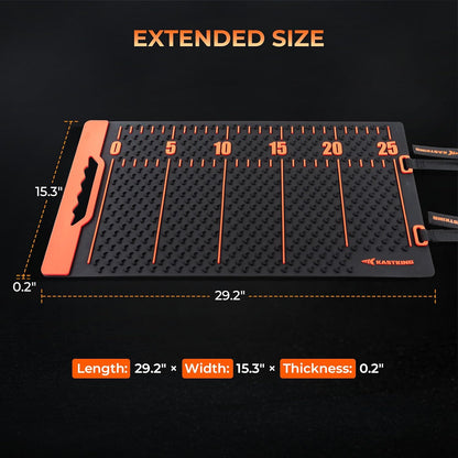 EZ Fillet Fish Fillet Mat, Anti-slip Texture With 25" Integrated Ruler, Extended Dimensions, Easy to Clean Material, Portable Storage, Fish Cutting Board