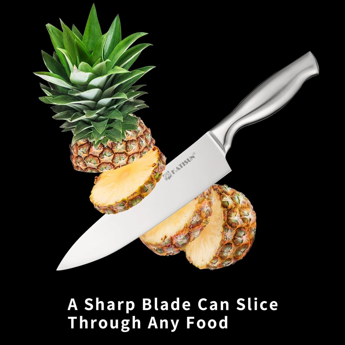 Kitchen Knife Set, 6 Pieces Knife Block Sets with Pine Knives Drawer Organizer, Perfect for Home and Chefs, Premium Knife Holder, Gift for Holiday and Housewarming