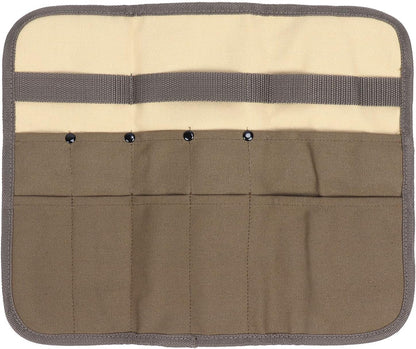 Camping Tableware Organize Bag, Knife Roll Cookware Set Canvas Storage Portable Hanging Picnic Cutlery Tablewares Storages Hang Out Equipment Hygiene Lightweight for Outdoor Barbecue Activities