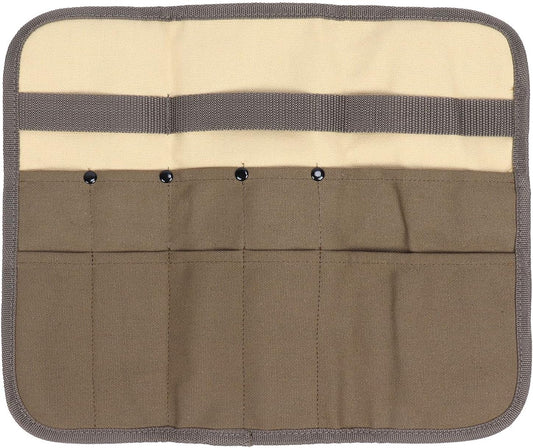 Camping Tableware Organize Bag, Knife Roll Cookware Set Canvas Storage Portable Hanging Picnic Cutlery Tablewares Storages Hang Out Equipment Hygiene Lightweight for Outdoor Barbecue Activities