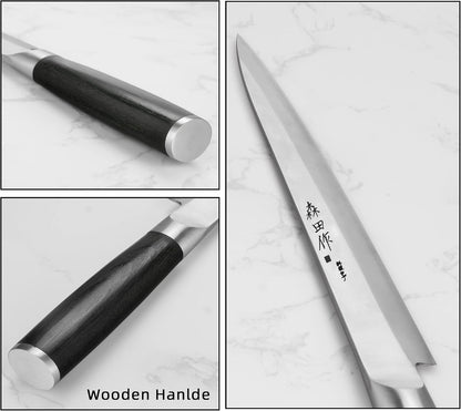 Sushi Knife 9.5 inches(240mm),High Carbon Stainless Steel Blade