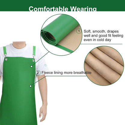 Waterproof Apron 2-Pack - 43" Heavy Duty Chemical Resistant with X-Straps - for Dishwashing, Butchering, Lab Work, Pet Grooming