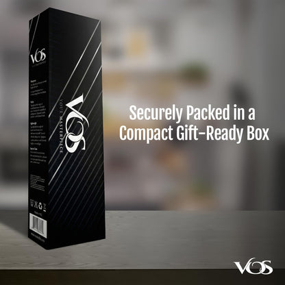 Ceramic Knife Set in Elegant Gift Box, Ceramic Knives Set For Kitchen, Ultra Sharp Kitchen Knife Set with Covers, 4" 5" 6" Paring, Santoku & Chef Knife, Lightweight, Dishwasher safe (Black Handle)