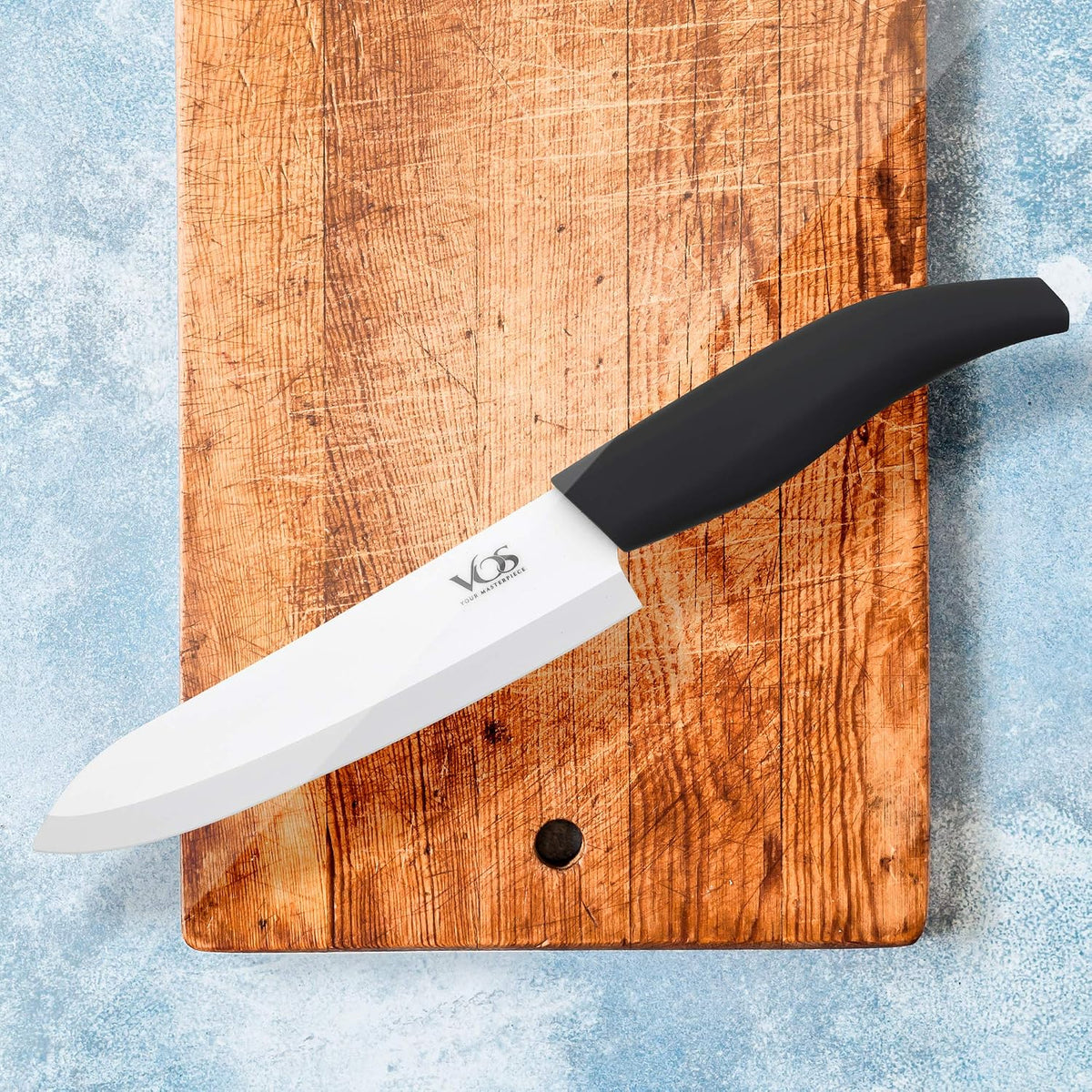 Ceramic Knife Set in Elegant Gift Box, Ceramic Knives Set For Kitchen, Ultra Sharp Kitchen Knife Set with Covers, 4" 5" 6" Paring, Santoku & Chef Knife, Lightweight, Dishwasher safe (Black Handle)
