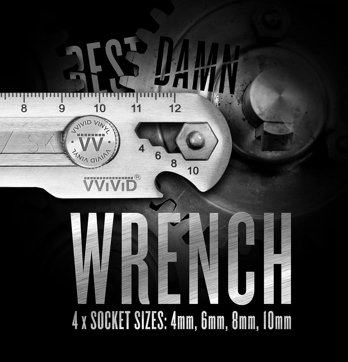 VViViD Best Damn Knife - Heavy Duty Precise Utility Blade, Sturdy Safety Lock, and 10 Replacement Blades