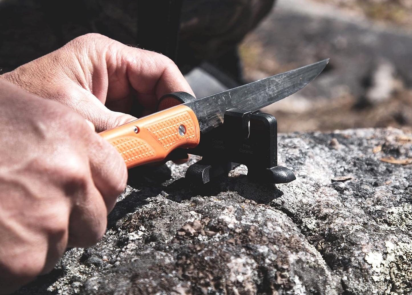Fish & Bone - Folding Fillet Knife with 5.0" 440A Stainless Steel Blade for Fish and Processing Big Game - Pocket Clip