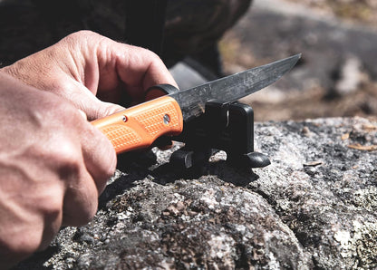 Fish & Bone - Folding Fillet Knife with 5.0" 440A Stainless Steel Blade for Fish and Processing Big Game - Pocket Clip
