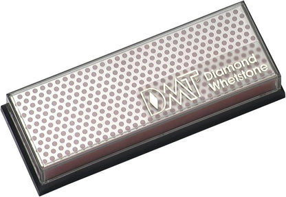 DMT (Diamond Machining Technology) 6-inch Diamond Whetstone Sharpening Stone with Plastic Case - Fine, W6FP, Red