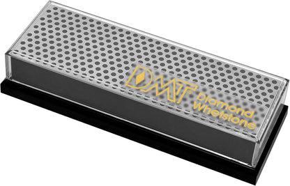DMT (Diamond Machining Technology) 6-inch Diamond Whetstone Sharpening Stone with Plastic Case - Fine, W6FP, Red