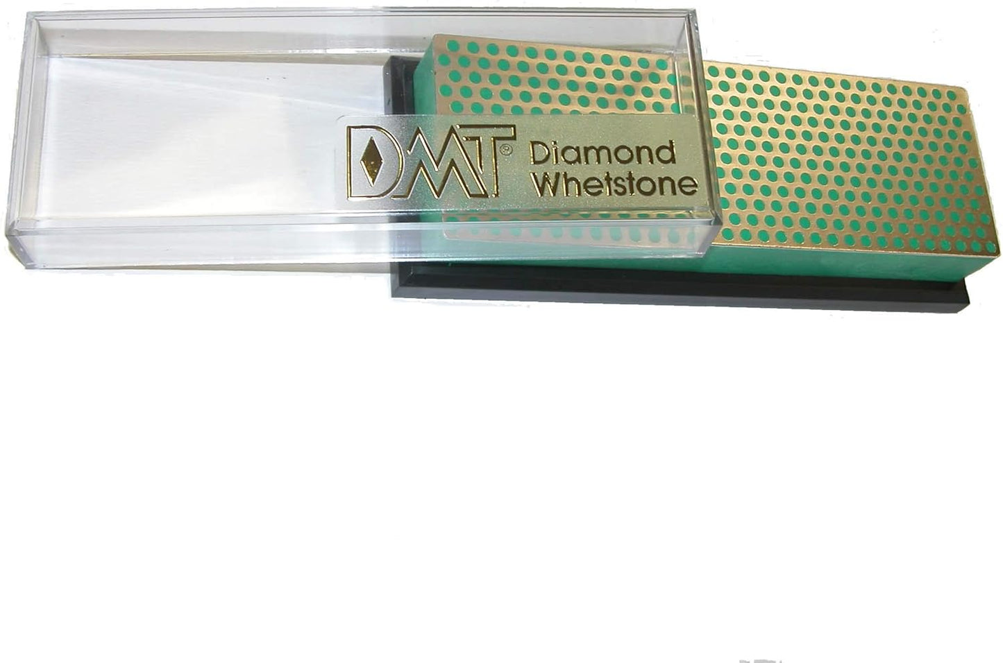 DMT (Diamond Machining Technology) 6-inch Diamond Whetstone Sharpening Stone with Plastic Case - Fine, W6FP, Red