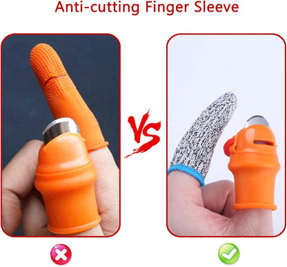 12 Pcs Gardening Silicone Thumb Knife Anti-Cutting Finger Sleeve | Harvesting Tool Finger Plant Fruit Picking Knives Separator Garden Tool