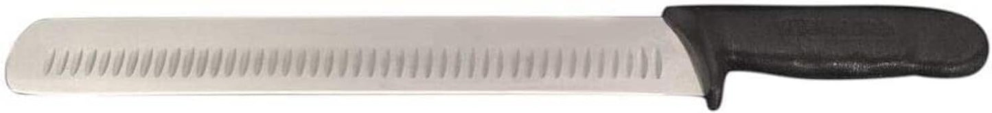 Professional Prime Rib and Steak Carving Knife - 14 Inches - Brunch Stations, Brisket, Razor Sharp, Granton Edge (Single Carving Knife)