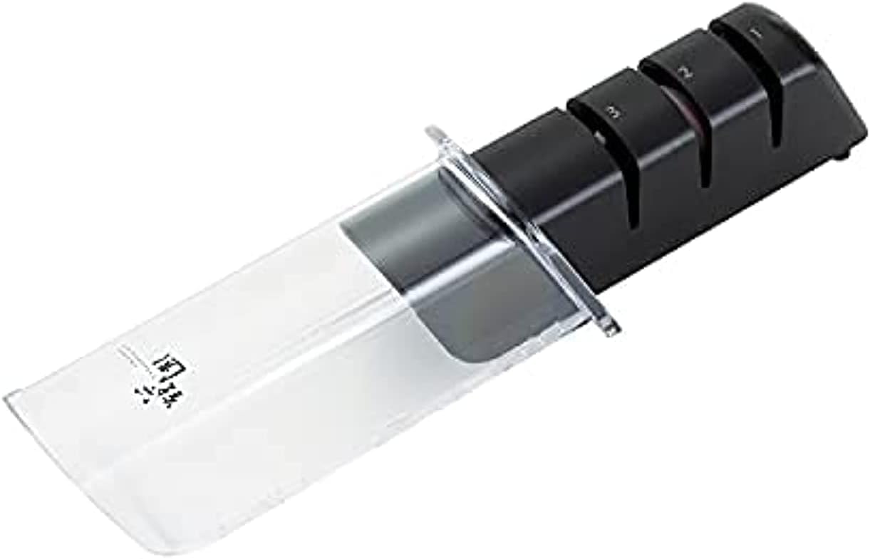 Seki Magoroku Diamond and Ceramic Sharpener (AP-0308), Black/White, 141 * 51 * 55 mm (Length X WidthX Height)