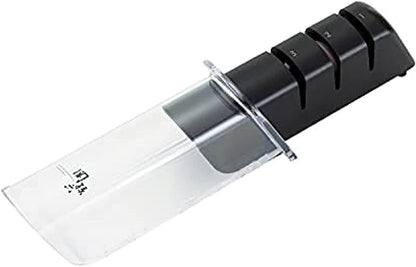 Seki Magoroku Diamond and Ceramic Sharpener (AP-0308), Black/White, 141 * 51 * 55 mm (Length X WidthX Height)