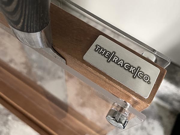 . Magnetic knife holder block stand, double sided wooden magnet board, knife holder (Wood)