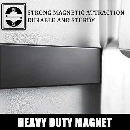 Magnetic Knife Holder for Wall, 12" Magnetic Knife Strips, Stainless Steel Magnetic Bar as a Knife Holder, Magnetic Strip for Knives for Kitchen Utensil Organizer (Black, 12 Inch)