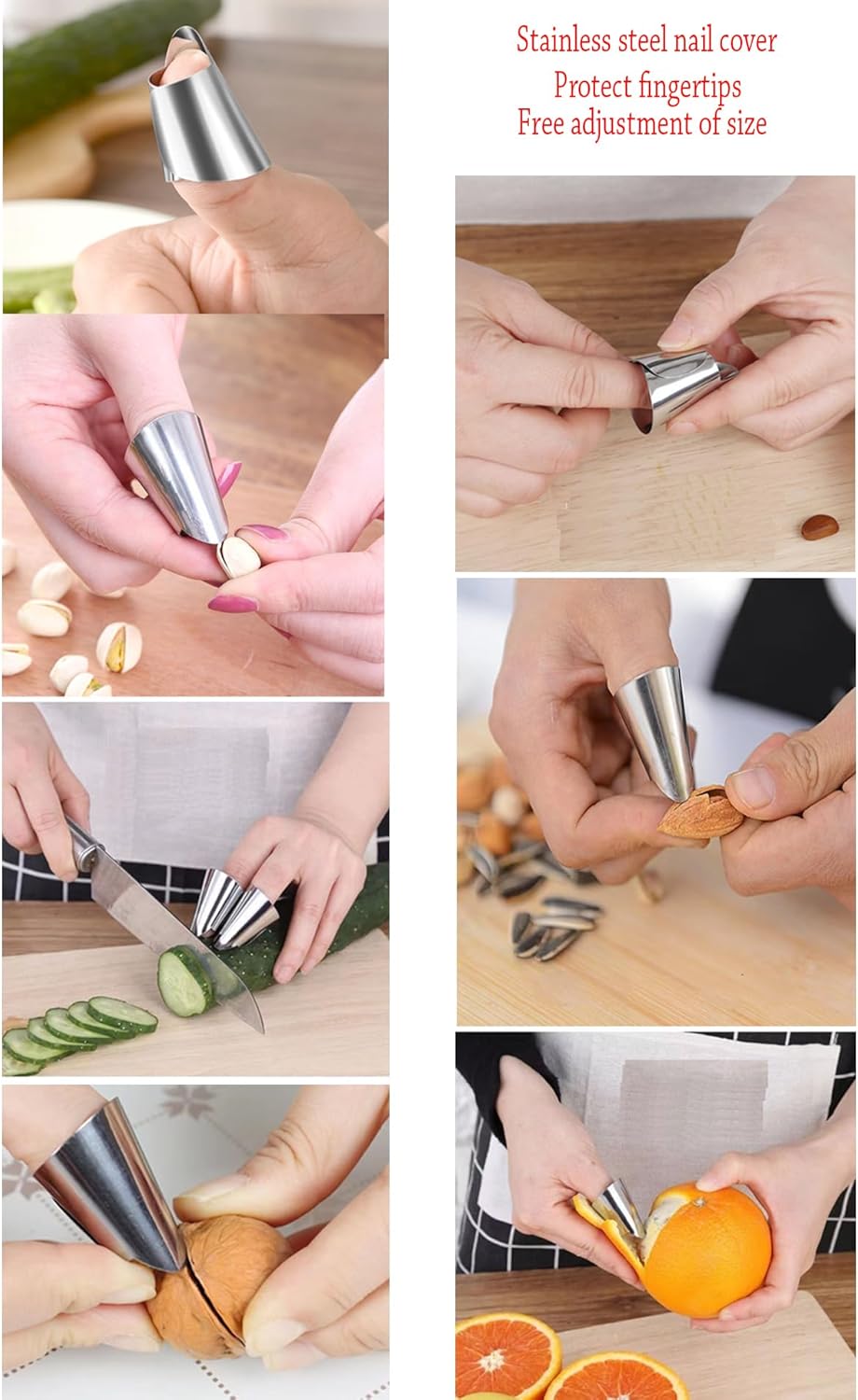 34Pcs Gardening Silicone Thumb Knife Harvesting Tool Finger Plant Fruit Picking Knives Separator Garden Tool，Help Mother or Wife Protect Their Fingers and Nails