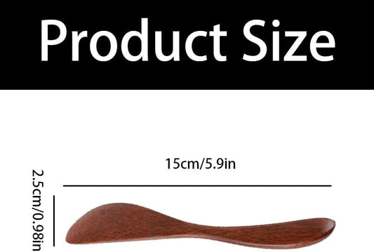 5 Pcs 5.9 Inch Wooden Butter Knife Jelly Cheese Jam Sandwich Condiment Spreaders for Kitchen Restaurant