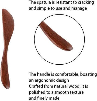 5 Pcs 5.9 Inch Wooden Butter Knife Jelly Cheese Jam Sandwich Condiment Spreaders for Kitchen Restaurant