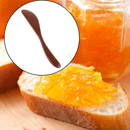 5 Pcs 5.9 Inch Wooden Butter Knife Jelly Cheese Jam Sandwich Condiment Spreaders for Kitchen Restaurant
