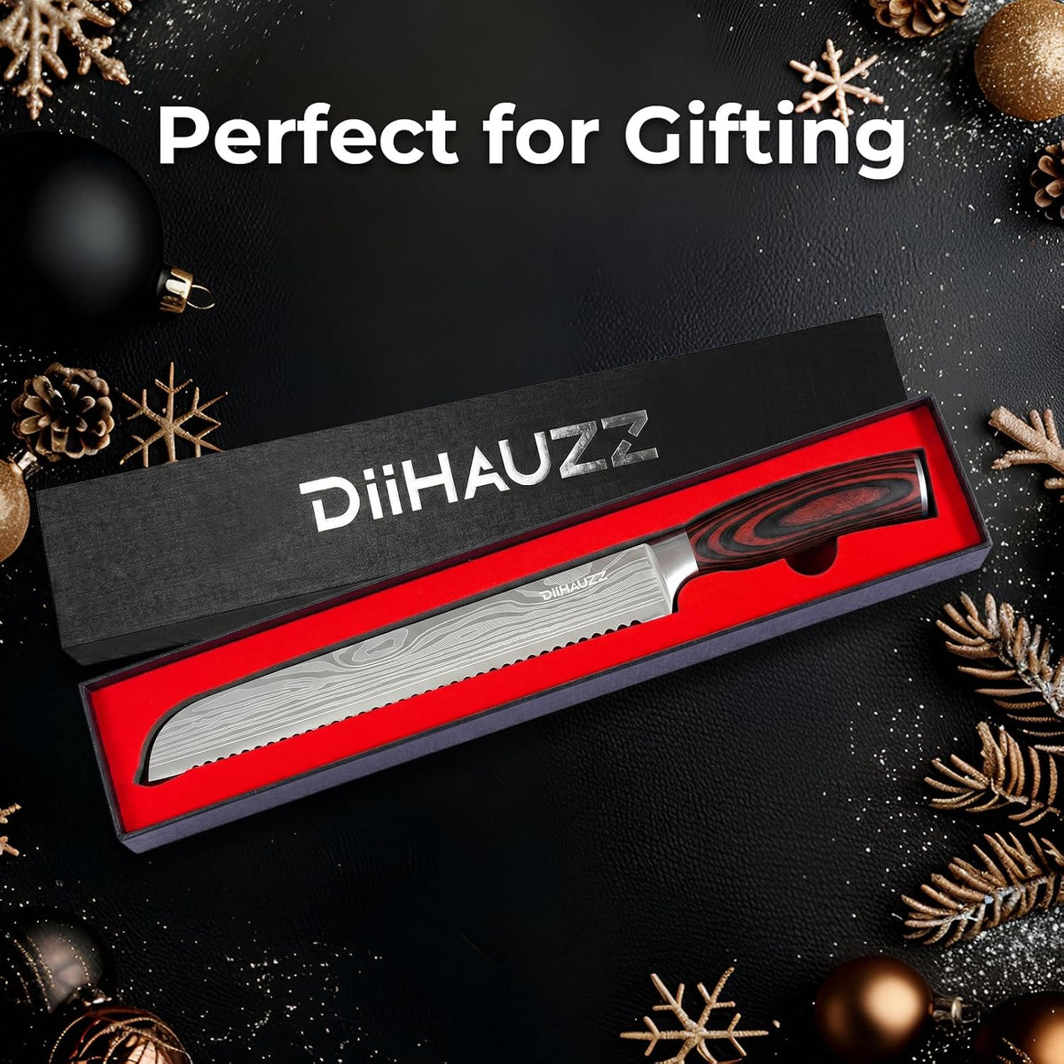 7 Inch Fillet Knife for Fish, Razor Sharp Boning Knife High Carbon Stainless Steel for Poultry Deboning and Meat Cutting, Japanese Filleting Knives with Ergonomic Pakkawood Handle, Sheath