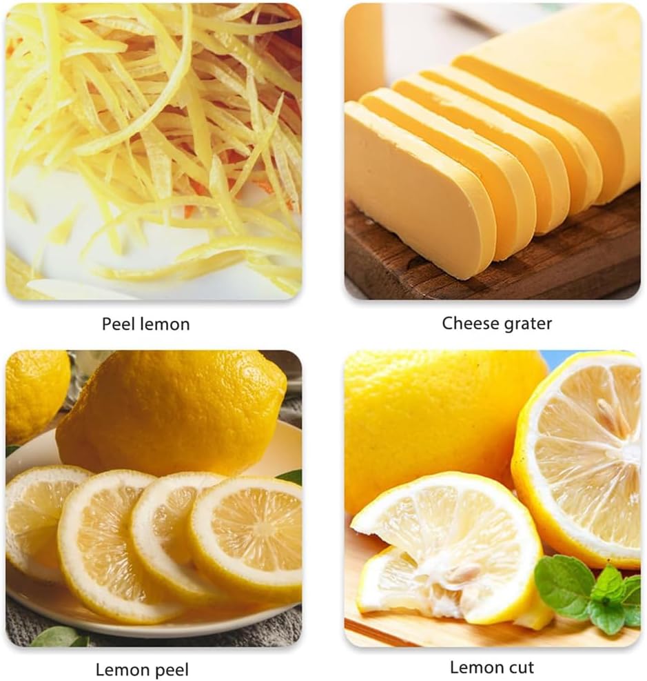 1Pcs Multipurpose Lemon Zest Peeler Stainless Steel Fruit Peeling Gadget with Triangle Channel Knife for Citrus Apples Potatoes Carrots
