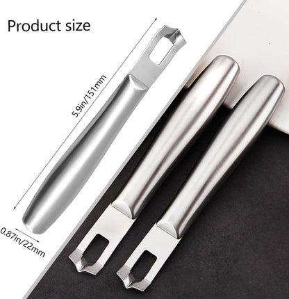 1Pcs Multipurpose Lemon Zest Peeler Stainless Steel Fruit Peeling Gadget with Triangle Channel Knife for Citrus Apples Potatoes Carrots