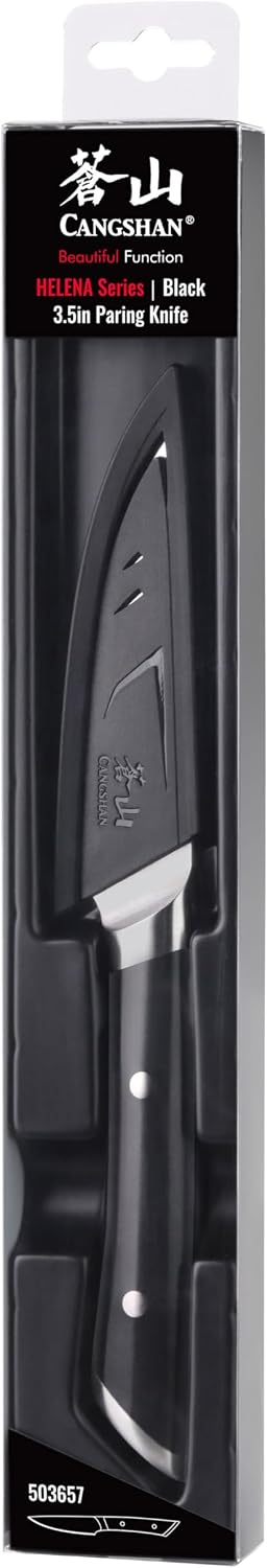Cangshan HELENA Series German Steel Forged 3.5" Paring Knife with Sheath (Green)