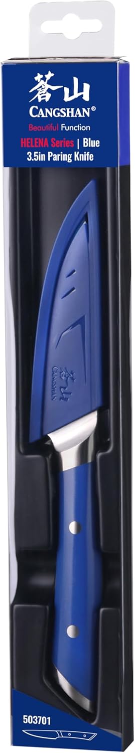 Cangshan HELENA Series German Steel Forged 3.5" Paring Knife with Sheath (Green)