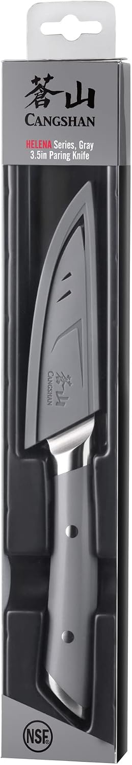 Cangshan HELENA Series German Steel Forged 3.5" Paring Knife with Sheath (Green)
