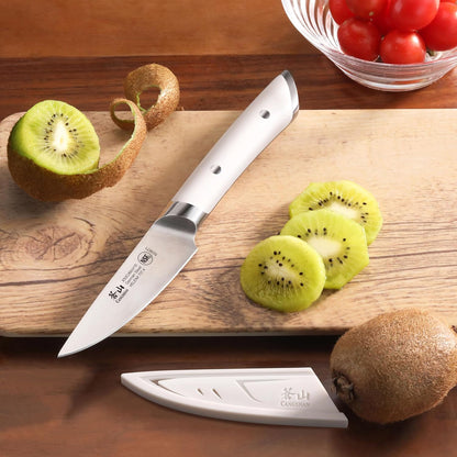 Cangshan HELENA Series German Steel Forged 3.5" Paring Knife with Sheath (Green)