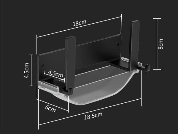 Wall Mounted Pot Lid Rack,Cutting Board Shelf | Adhesive Carbon Steel Pot Cover Storage Rack,with Drain Pan 2 Sets