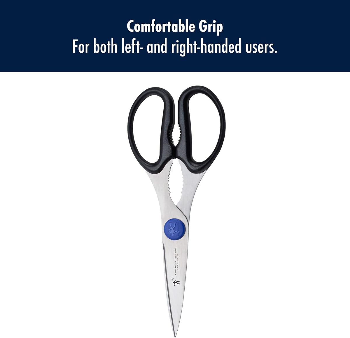Kitchen Scissors, Micro Serrated Blade Edge, Stainless Steel