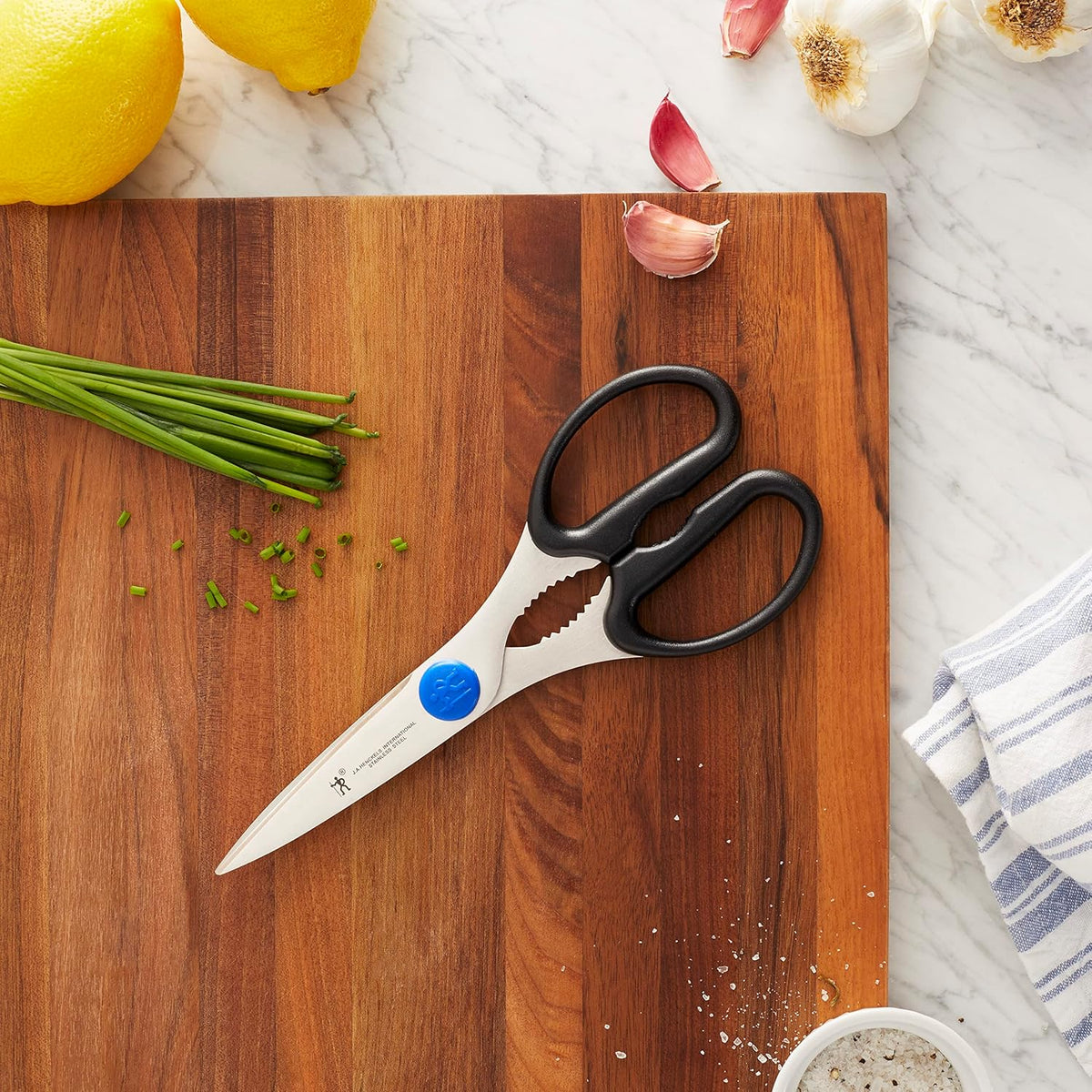 Kitchen Scissors, Micro Serrated Blade Edge, Stainless Steel