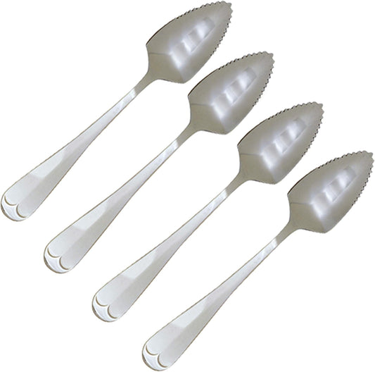 Stainless Steel Grapefruit Spoons, Set of 4