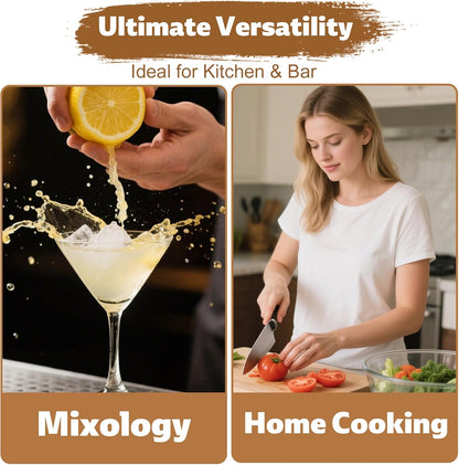 2pcs Lemon Zester Channel Knife, 5.5x0.8in Stainless Steel Wood Citrus Cocktails Peeler Tool Effortless Channel Knife Practical Fruit Peeler Tool for Pomelo Lime Grapefruit Orange Lemon